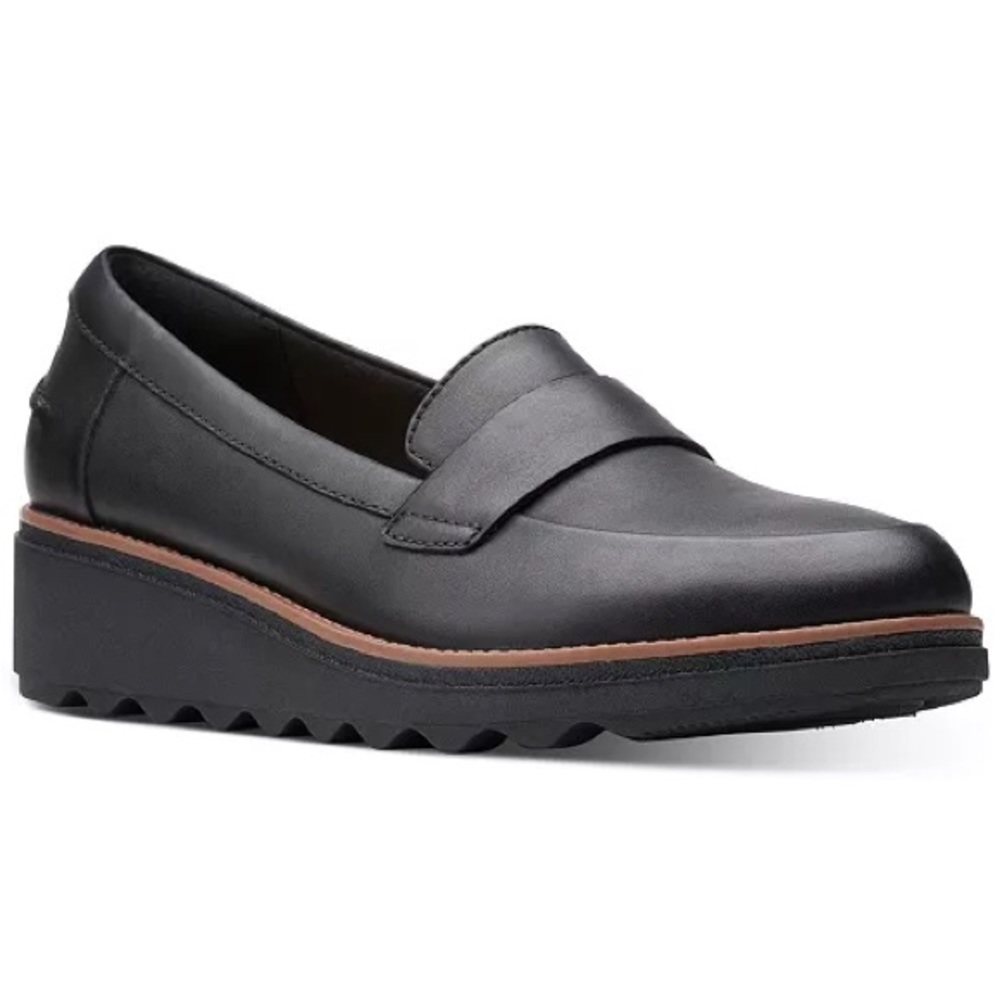 Clarks Sharon Gracie Slip-On Loafer - Black Patent